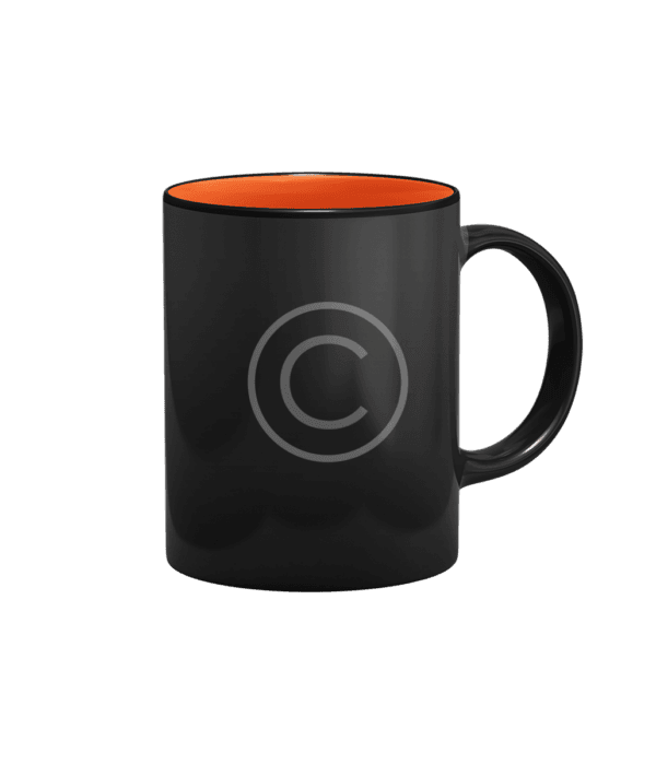 Ultra Mat Finish Black Glass Mug