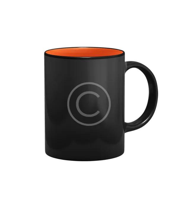 Ultra Mat Finish Black Glass Mug